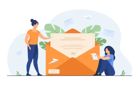 Ilustración del plan de correo profesional de 10 cuentas