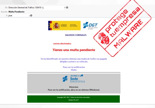 falsa multa