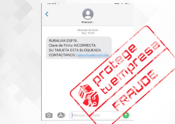 Smishing suplantando a Caja Rural