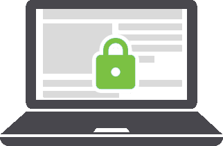Página web servida por HTTPS, con el candado de conexión segura en la barra del navegador